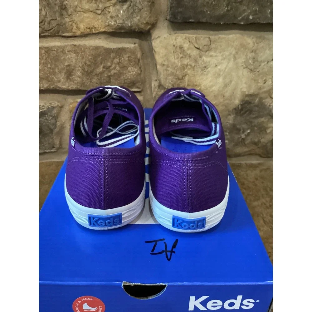 Keds Champion Purple Canvas Sneakers Blissarch Support Womens 9M KW-CHAMP-2C-500